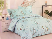 Aloe Vera Bamboo Comfort Plus 3 Piece Reversible Duvet Cover set, Fits Double/Queen! Wrinkle, Fade & Stain Resistant!