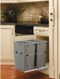 New Rev-A-Shelf RV-18KD-17C S Double 35 Quart Pullout Waste Containers, Grey! Retails 263+