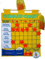 New fabric Velcro Rewards Chart! Includes Hanging Dowel & All Pieces!
