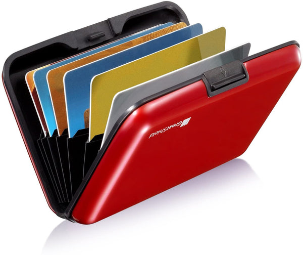 Ultra Slim & Lightweight RFID Blocking Card Case! 7 Card slots! Fits in your pocket or purse! Protects from Identity Theft!