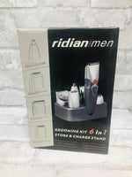 Ridian for Men 6 in 1 Grooming kit with Store & Charge Stand! Includes Nose, Ear, Eyebrow Trimmer, Precision trimmer, Full Size Trimmer & Micro Trimmer!