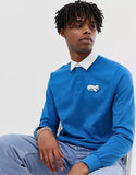 New  Rip N Dip RIPNTAIL long sleeve polo shirt in navy and white., Sz S! Retails, $90+
