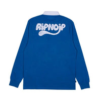 New  Rip N Dip RIPNTAIL long sleeve polo shirt in navy and white., Sz S! Retails, $90+