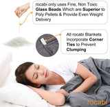 New Amazing Quality Rocabi Luxury Queen 30 Lb Weighted Cooling Blanket, includes matching zippered cover! Retails $204 W/tax!