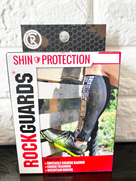RockTape RockGuards Protection Shin Guards (2 Sleeves), size Medium - Manifesto, Retails $47+