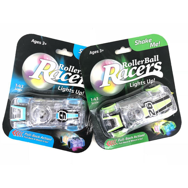 Ball Racer Toy Roller Ball Racers 2pc-Let’s play flash car race! Pull Back and watch ...