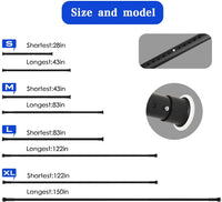 Shows Light Use! Spring Loaded Room Divider Tension Curtain Rod adjustable from 43"-160". No drilling required! Very Sturdy!