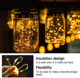 New 90 Warm White LED String Lights with timer! Tons of lights! 30 feet Length, can put anywhere, wrap around anything!! Use with batteries or USB!