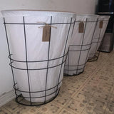 New Metal Wire hamper Basket with Fabric - Room Essentials