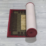 New Ottomanson Siesta Runner Rug, 20"X59", Beige Kitchen Rooster! Durable non-slip rubber backing which does not require rug gripper