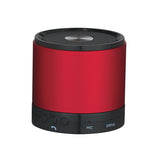 Round Bluetooth Speaker, Red - This wireless speaker feature high definition Bluetooth® 3.0 technology