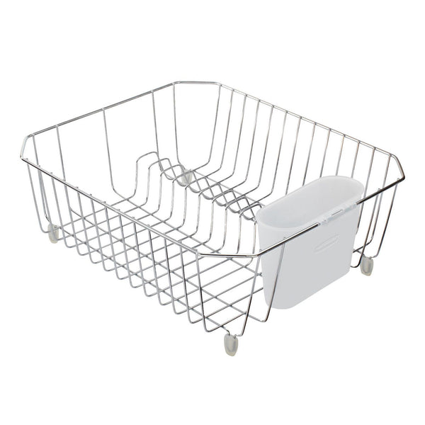 New Rubbermaid Twin Sink Dish Drainer (Chrome), use with Rubbermaid drain board or drying mat NOT included!