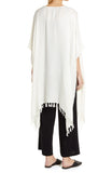 New Tassel Trim Oversize Ruana NORDSTROM, One Size, Ivory!