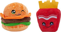 NWT! Russ Plush Toys Snackeez Bradley Burger & Frank Fries! All Ages!