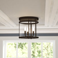Savoy House English Bronze Semi-Flush mount Light! Retails $145+ on Sale!