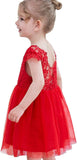 New Rysly A-line Lace Back Tutu Tulle Flower Girl Dress Wedding Princess Party Gown, Sz 3-4 Yrs