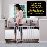 New in box! Safety 1st Extend to Fit Sliding Metal Gate - White, 40"- 64" and full 26.5 inches of height protection