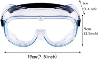 New 5 Pack Protective Safety Goggles, Safety Glasses, Soft Crystal Clear Eye Protection - Perfect for Construction, Shooting, Lab Work, and More