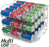 New in box! Sagler Chrome Stackable Can Organizer, Can Rack Holds up to 36 Cans