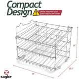 New in box! Sagler Chrome Stackable Can Organizer, Can Rack Holds up to 36 Cans