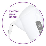 New no box, was store display! SALTON 1.0 L Cordless Electric Jug Kettle with stay cool handle, White!