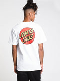 New SANTA CRUZ CLASSIC DOT T-SHIRT, Men's Sz M! White!