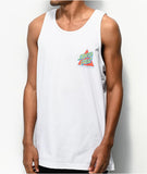New Santa Cruz Not A Dot White Tank Top, Men's Sz M!