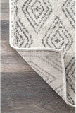 New nuLOOM Sarina Diamonds Runner Rug, 2' 8" x 8', Grey! Features a Moroccan pattern and is made of 100% polypropylene