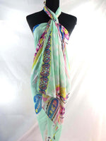 Brand new maxi sarong, One Size, Wear Many Ways! Can be used as scarf, shawl, throw, stole, head wraps and headscarves, evening wrap, hip scarf, beach wrapping skirt, swimwear cover-up sarong.