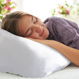 Brand new Luxury Satin Pillow Cases-2 pack in White, KING! Retails $60+