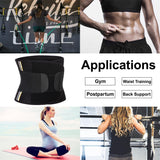 New Women Waist Trimmer Trainer Fat Burner Slimming Weight Loss Belt with Sauna Effect, Sz M!