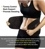 New Women Waist Trimmer Trainer Fat Burner Slimming Weight Loss Belt with Sauna Effect, Sz M!