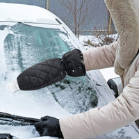 Brand new Deluxe Ice Scraper Mitt with plush insulation -elastic cuff keeps hand warm & snow free! RETAIL $20