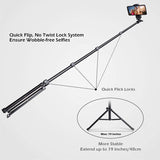 New in box! UBeesize 51" Selfie Stick/Tripod Combo with Extendable Tripod Stand with Bluetooth Remote for iPhone Android Phone, Heavy Duty Aluminum, Lightweight, Load capacity: 1 Kg