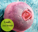 LUSH Cosmetics Sex Bomb BATH BOMB  Sensual, pink jasmine soaks, 200g!