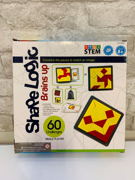 Single Player Game With 60 Challenges, Shape Logic! Slight Damage to package, contents are perfect!