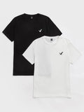 New SHEIN Men 2pcs Bird Embroidery Tee, sz S! Rated 4.93 out of 5 stars! "Great quality, great fit, comfortable"