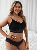 New Shein Plus Floral Lace Bralette, Black, Sz 2X! Rated 4.77 out of 5 stars! Fits True
