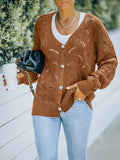 New Women's Shein Drop Shoulder Pointelle Knit Cardigan, Coffee Brown, Sz S! Rated 4.91 out of 5 stars! Fits True, Just like the picture, so soft!