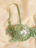 New Beautiful Women's Embroidery Mesh Underwire Lingerie Set, Shein, Sz L!