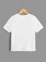 New SHEIN Boys Slogan & Figure Graphic Tee, Sz 13-14 Yr!