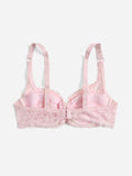 New Women's Shein Floral Lace Underwire Bra, Baby Pink, Sz L, fits 36C,36D,38A,38B! Rated 4.78 out of 5 stars! Fits True