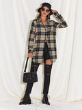 New Women's Shein Patch Pocket Plaid Over Sized Longline Shirt, Sz XS! Rated 4.89 out of 5 stars, fits true