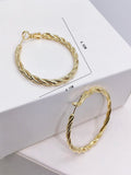 New Shein Twist Detail Hoop Earrings, look like real gold!