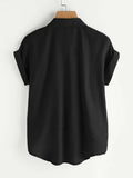 New Shein Plus Batwing Sleeve Dip Hem Shirt, Black, sz 2X! Rated 4.78 out of 5 stars! Fits True