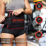 New Shrink Workout Waist Trimmer Belt for Men and Women – Waist Cincher Trainer and Body Shaper Strengthens Your Core, Supports Weight Loss and Provides Instant Slimming Effect Black