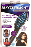 As Seen on TV! Silky Straight Ultra Ionic Ceramic Straightening Brush with Digital Screen! 3-IN-1 Functions Detangles-Straightens-Styles!