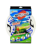 Skyclone – Glow in the Dark Disc – Dogs love it too! Skyclone is the Glow in the Dark Disc that flies over 300 feet! Age 6+ Retails $14+