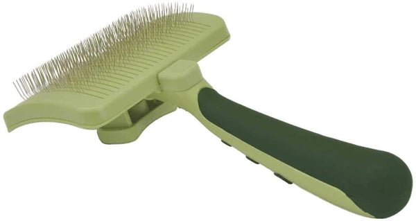 New Coastal Safari Self-Cleaning Large Slicker Brush for Dogs, Green! Provides excellent grooming results with minimal efforts