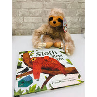 Sloth Slept On - 2 pc set includes Hardcover book and plush sloth